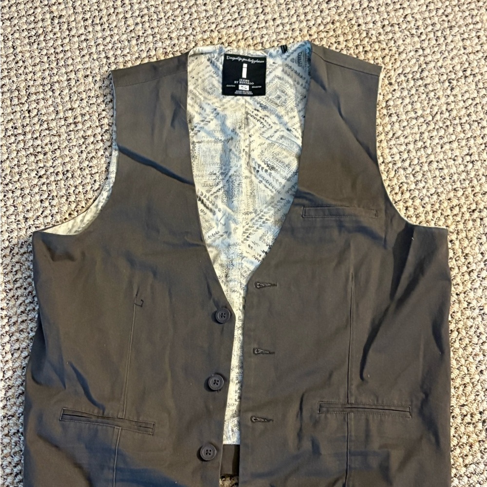 Buffalo David Bitton Patterned Inner Lining Vest